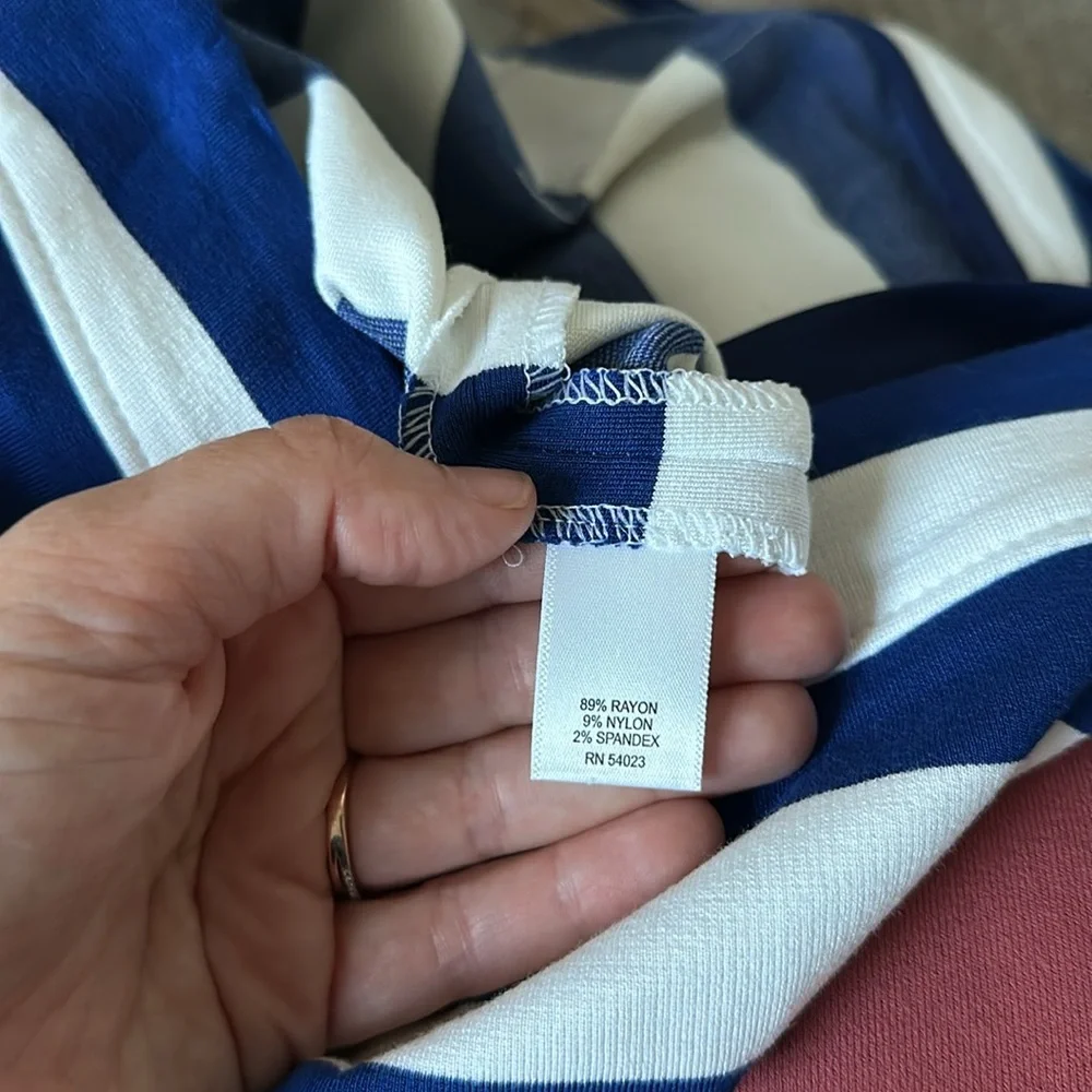 Banana Republic Striped Stretch Pencil Skirt